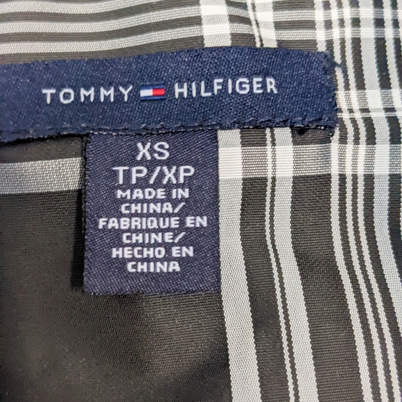 Tommy Hilfiger Tartan Rain Jacket Brand New, Black & White - Picture 2 of 8
